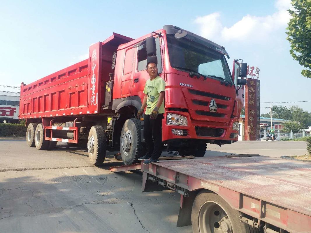 Howo 8x4 371hp 50ton Euro 2 運転 中古ゴミ捨て車 中古ゴミ捨て車