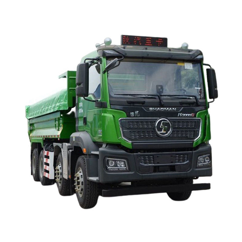 普通の運転席 Shacman 8x4 371 375 380 420 hp 12ホイラー 40トンのティッパーダンパートラック