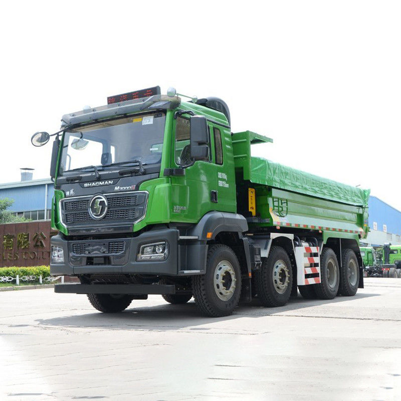 普通の運転席 Shacman 8x4 371 375 380 420 hp 12ホイラー 40トンのティッパーダンパートラック