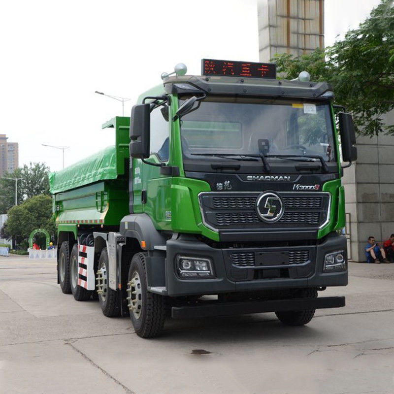 普通の運転席 Shacman 8x4 371 375 380 420 hp 12ホイラー 40トンのティッパーダンパートラック