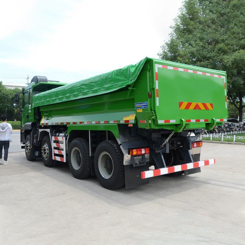 普通の運転席 Shacman 8x4 371 375 380 420 hp 12ホイラー 40トンのティッパーダンパートラック