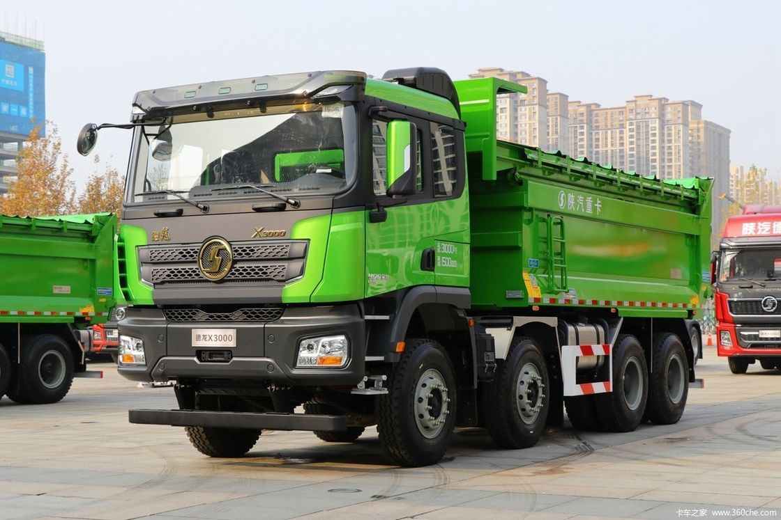 30-50トンの使用品 Shacman X3000 420hp SINOTRUCKギアボックス付き 8x4 ダンプティッパートラック