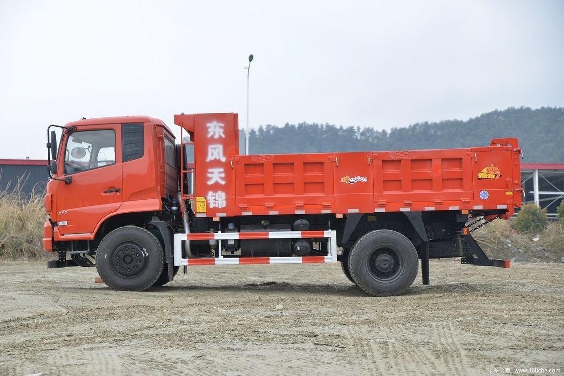 240HP ドンフェンダンプトラック 4x2 左手運転 2人の乗客 建設用に最適