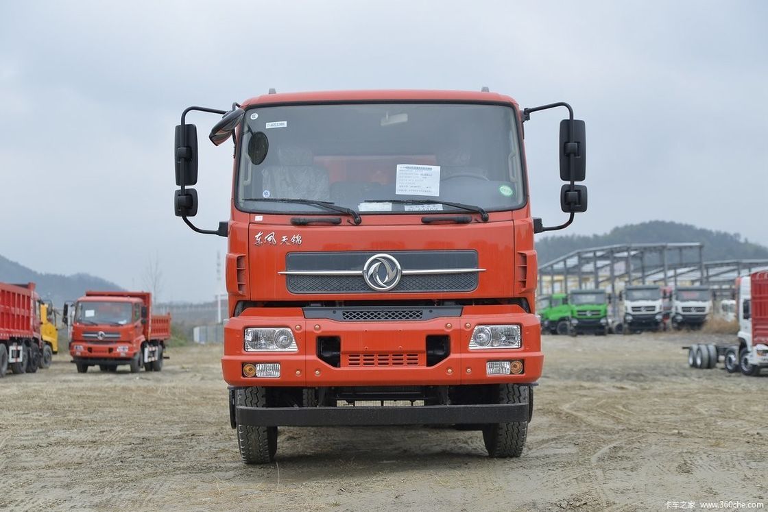 240HP ドンフェンダンプトラック 4x2 左手運転 2人の乗客 建設用に最適