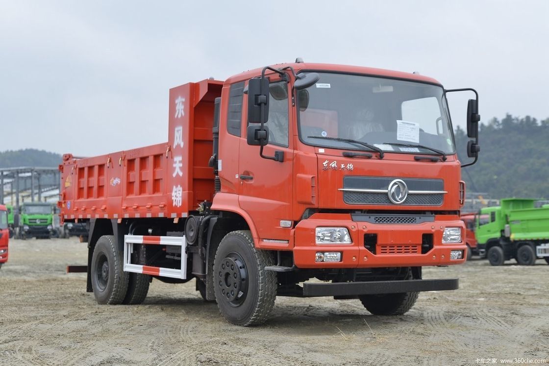 240HP ドンフェンダンプトラック 4x2 左手運転 2人の乗客 建設用に最適