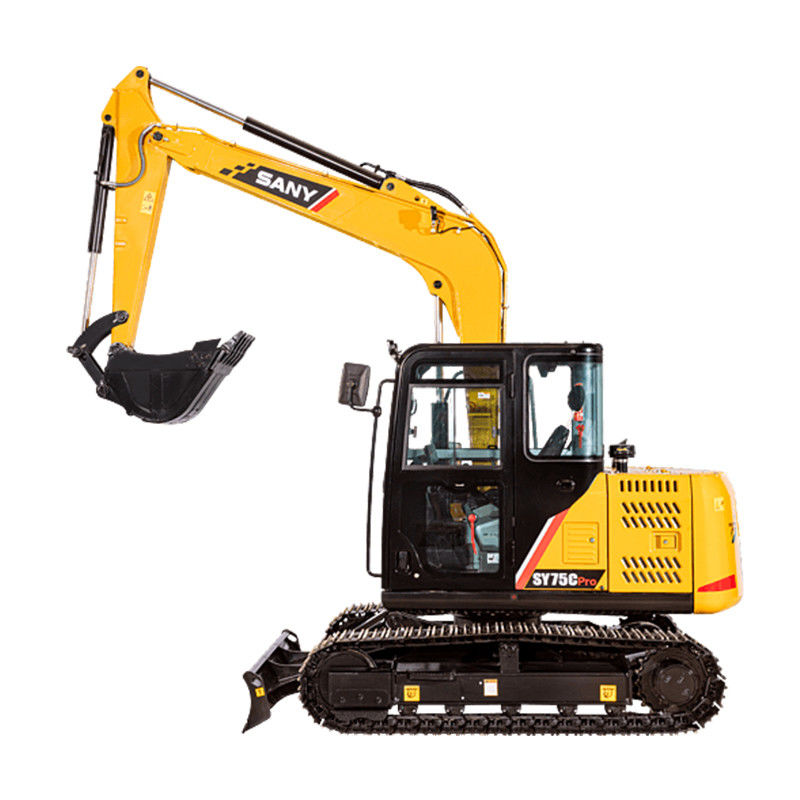 最大掘削半径6240 SANY SY75C プロ 7トンの水力クローラー 小型掘削機