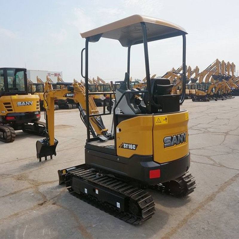 SANY SY16C 輸入水力ポンプと3665mmの掘削高度を持つ1トンのミニ掘削機
