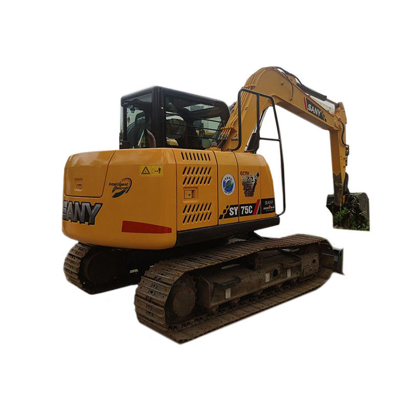 7.5トンのクローラー掘削機 ISUZUエンジンと他の水力ポンプを持つSany SY75C掘削機を使用