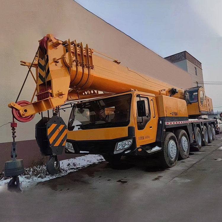 100トンのQY100K 望遠鏡式直立ブームクレーン型の中古用ズームリオントラッククレーン