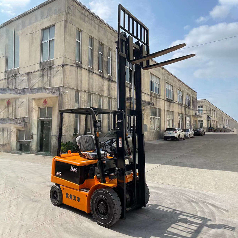 ミニコンパクト電動フォークリフト 2.5 トン 2 ドアフレーム フォーク幅150m 生産中