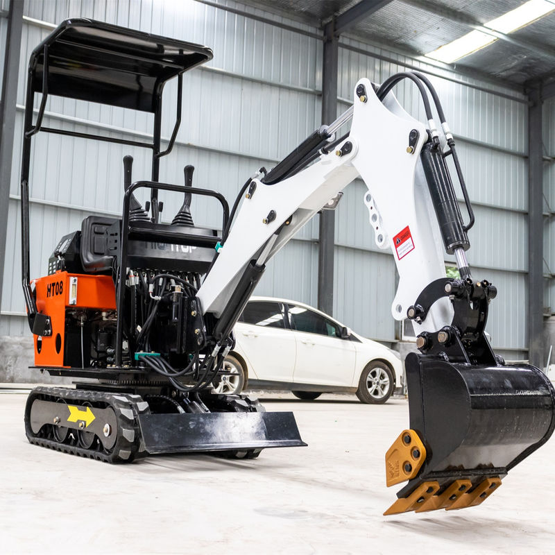 チャンガハイ エンジン 1 トン クローラー 掘削機 1140mm のトラック 接地 長さ の ミニ 掘削機