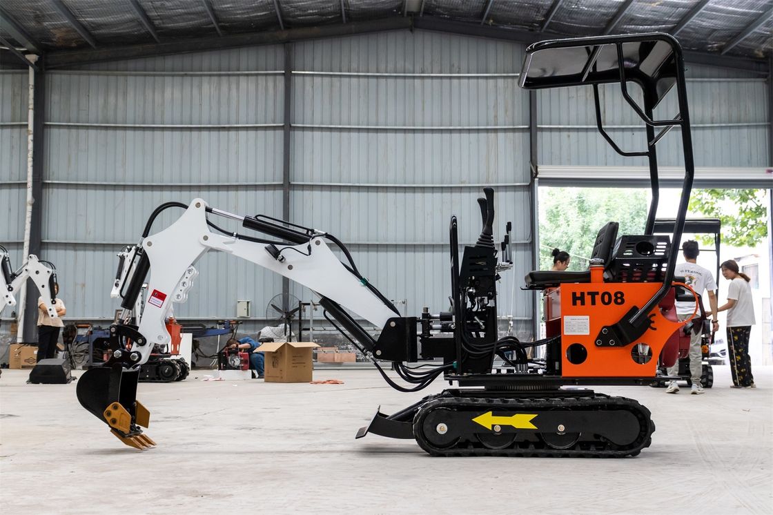 チャンガハイ エンジン 1 トン クローラー 掘削機 1140mm のトラック 接地 長さ の ミニ 掘削機