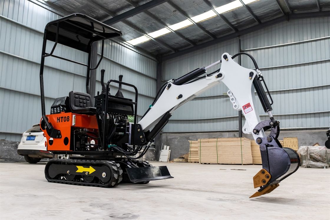 チャンガハイ エンジン 1 トン クローラー 掘削機 1140mm のトラック 接地 長さ の ミニ 掘削機