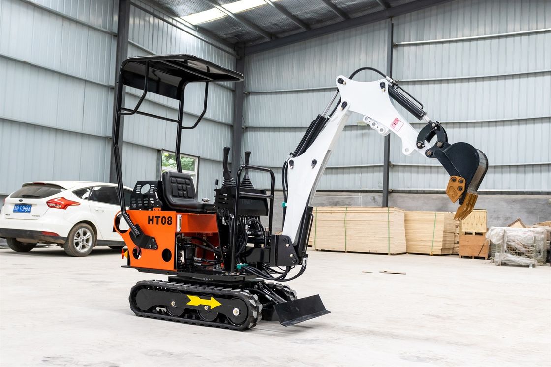 チャンガハイ エンジン 1 トン クローラー 掘削機 1140mm のトラック 接地 長さ の ミニ 掘削機