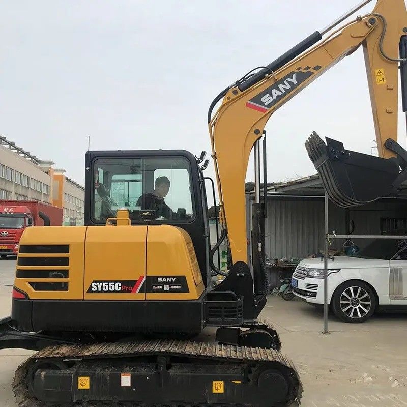 Sany 中古掘削機 SY55C Pro オリジナルエンジンと 5780 KG の機械重量