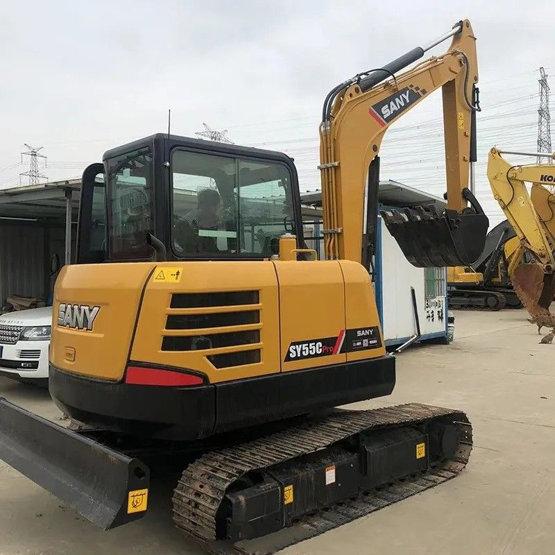 Sany 中古掘削機 SY55C Pro オリジナルエンジンと 5780 KG の機械重量