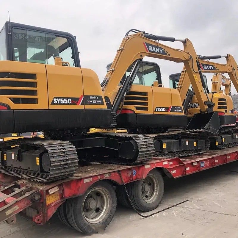 Sany 中古掘削機 SY55C Pro オリジナルエンジンと 5780 KG の機械重量