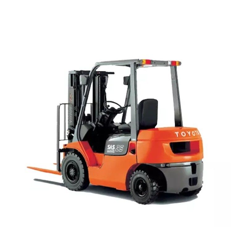 2WD 4WD 2ステージマストと24Vフォークリフト回転フォークを持つ3トンのトヨタの中古フォークリフト