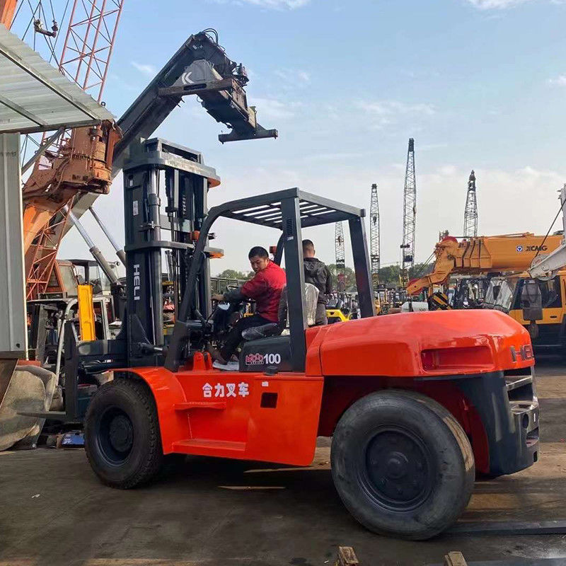 高負荷容量10トンのディーゼルフォークリフト ディーゼルエンジン付きヘリフォークリフト