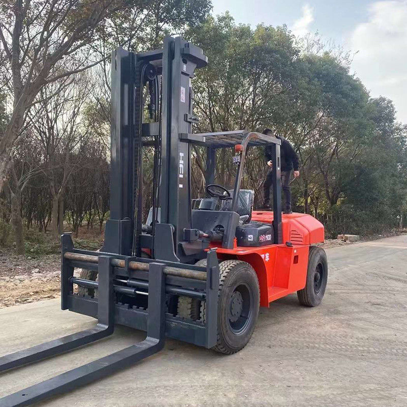 高負荷容量10トンのディーゼルフォークリフト ディーゼルエンジン付きヘリフォークリフト