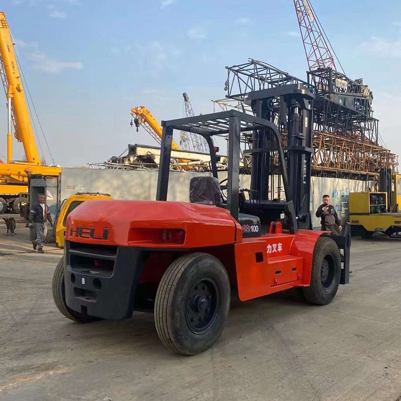 高負荷容量10トンのディーゼルフォークリフト ディーゼルエンジン付きヘリフォークリフト
