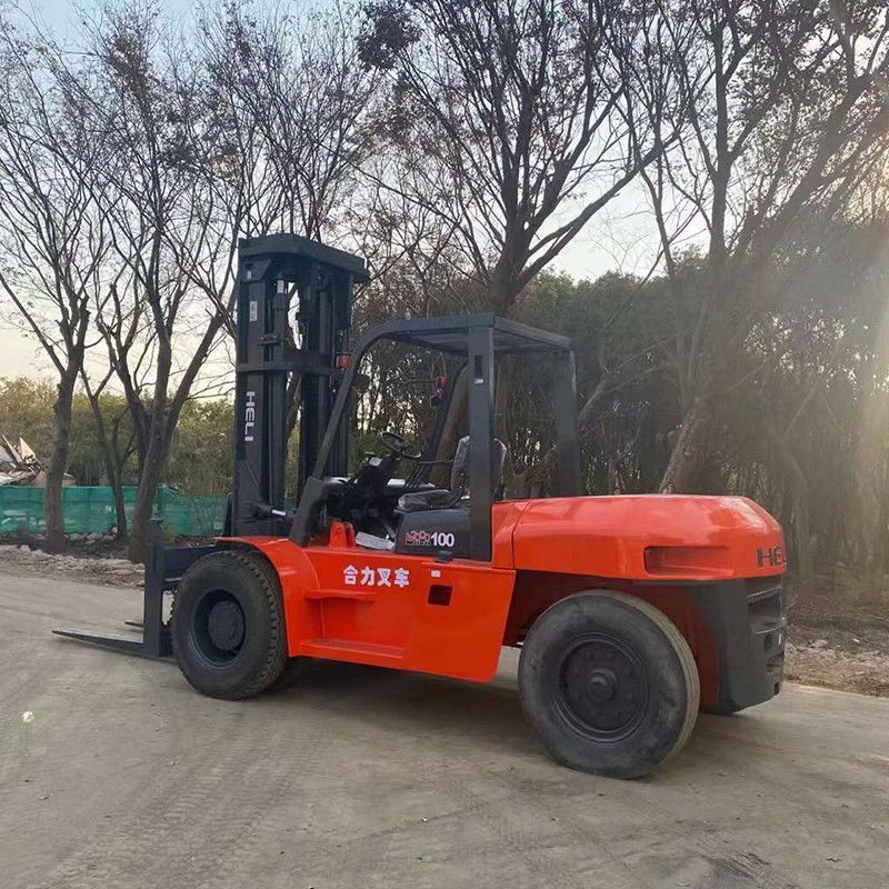 高負荷容量10トンのディーゼルフォークリフト ディーゼルエンジン付きヘリフォークリフト