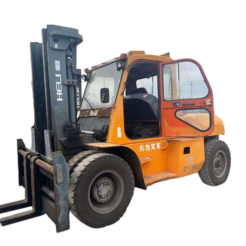 10 トンヘリディーゼルフォークリフト 強力なディーゼルエンジンと低燃費