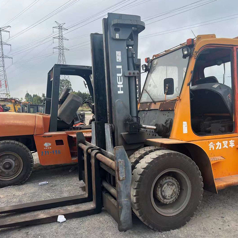 10 トンヘリディーゼルフォークリフト 強力なディーゼルエンジンと低燃費