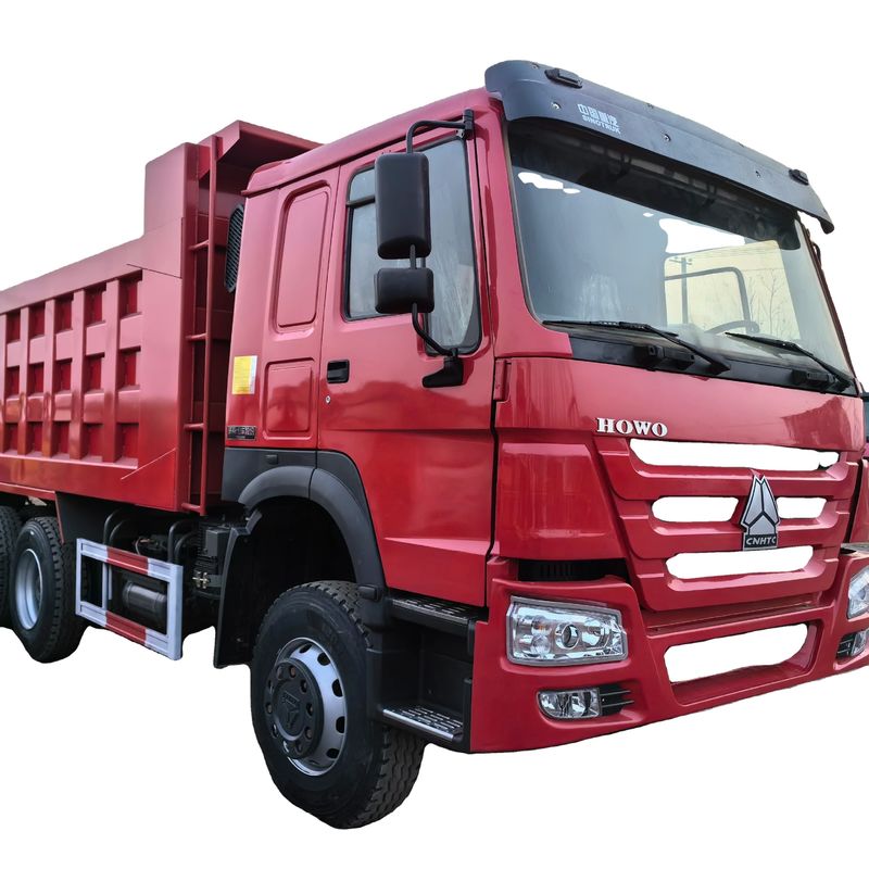 5600mm*2300mm*1500mm 貨物タンク 6X4 中古 トラック 371HP 25tons HOWO ダンプトラック