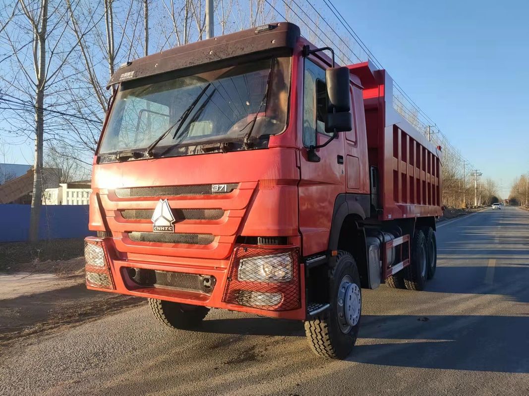 LHD SINO TRUCK HOWO 371HP 6*4 手動エアコン付き重用ダンプティッパートラック