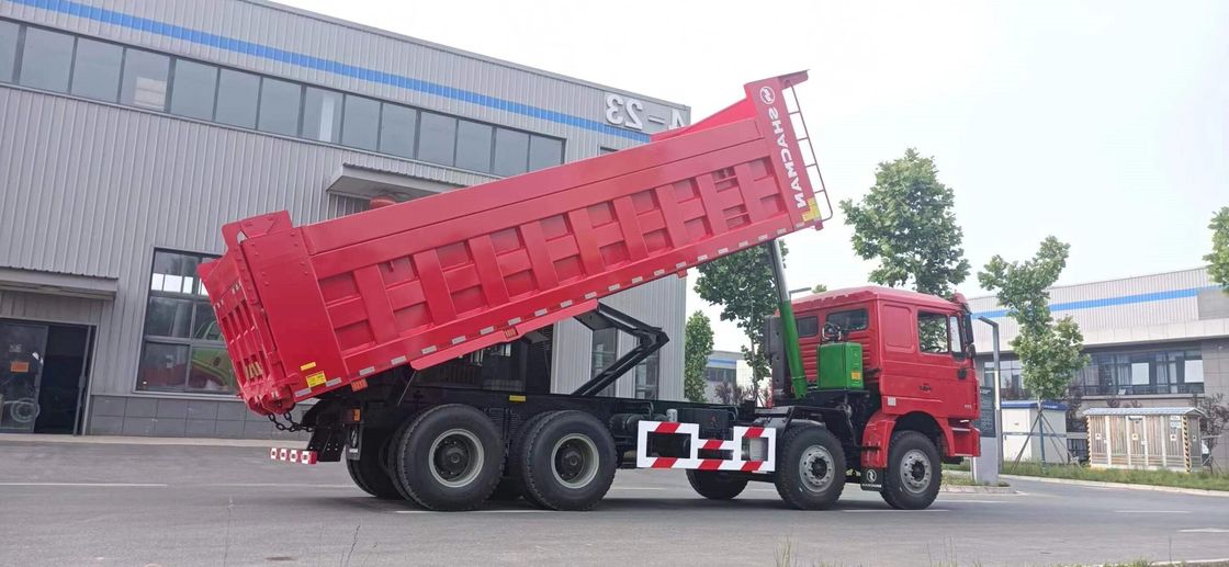 Shacman HOWO 380HP 8*4 重荷ダンプトラック ターパーダンパー ユーロ2排出基準