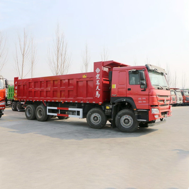 中古 380HP 8x4 8.5m HOWO ダンプトラック 総車両重量 ≥30T 触覚画面 無