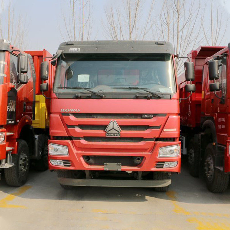 中古 380HP 8x4 8.5m HOWO ダンプトラック 総車両重量 ≥30T 触覚画面 無