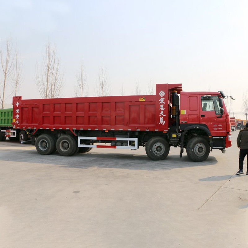 中古 380HP 8x4 8.5m HOWO ダンプトラック 総車両重量 ≥30T 触覚画面 無
