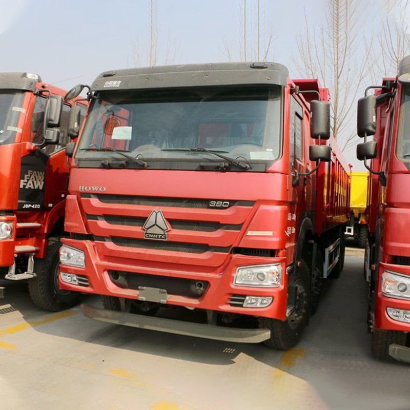 中古 380HP 8x4 8.5m HOWO ダンプトラック 総車両重量 ≥30T 触覚画面 無