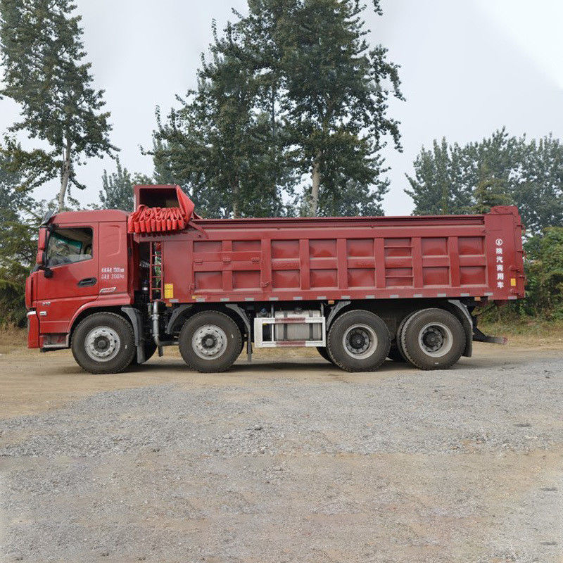 シャックマン 8×4 12輪 8m3 24立方メートル 30T 白い重用ダンプトラック