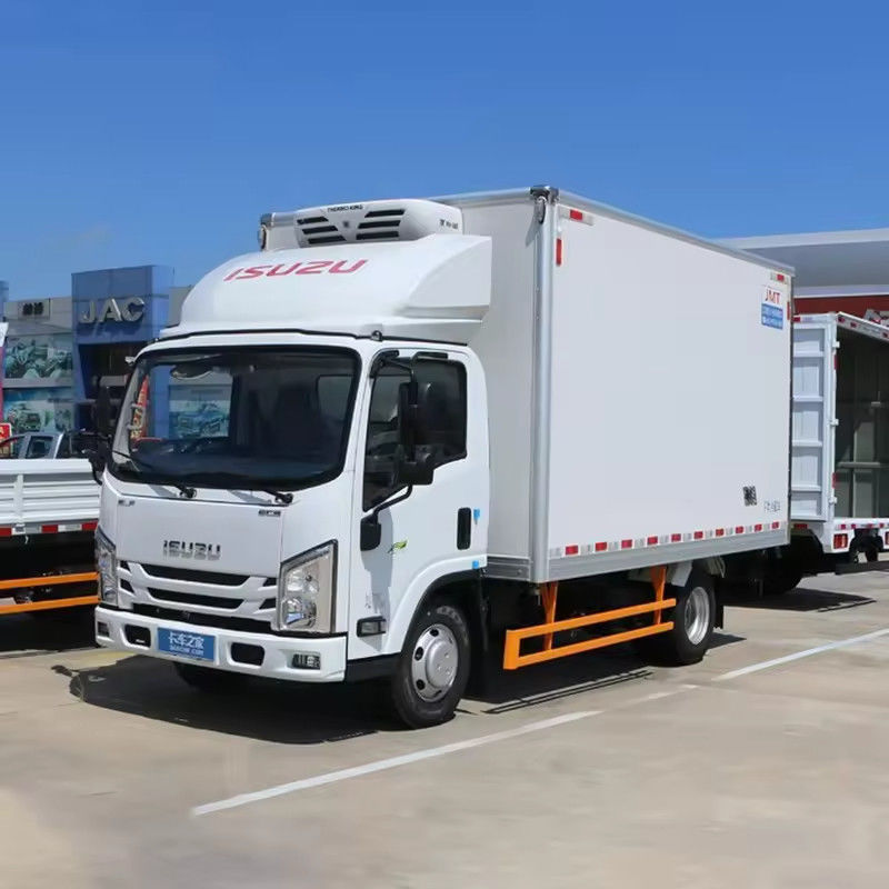 3360mmホイールベース 野菜と肉の輸送用 Isuzu 10トン箱冷蔵庫トラック