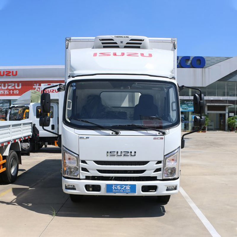 3360mmホイールベース 野菜と肉の輸送用 Isuzu 10トン箱冷蔵庫トラック