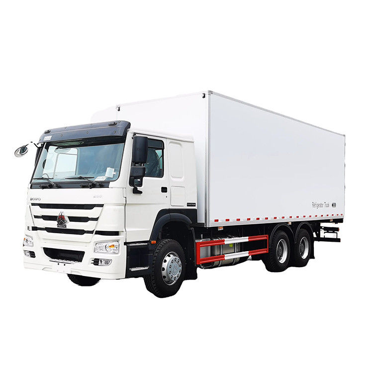 マイナス18〜20°Cの温度範囲 Sinotruk HOWO 6x4 冷蔵庫バン トラック