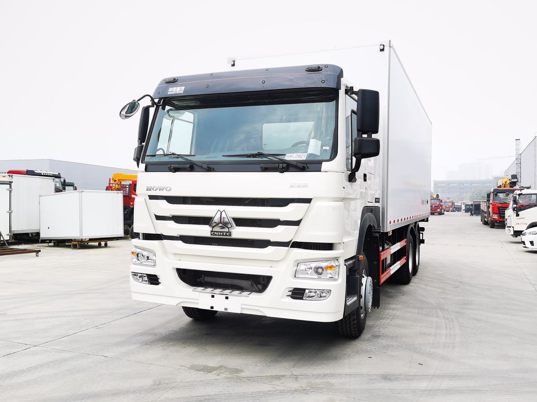 マイナス18〜20°Cの温度範囲 Sinotruk HOWO 6x4 冷蔵庫バン トラック