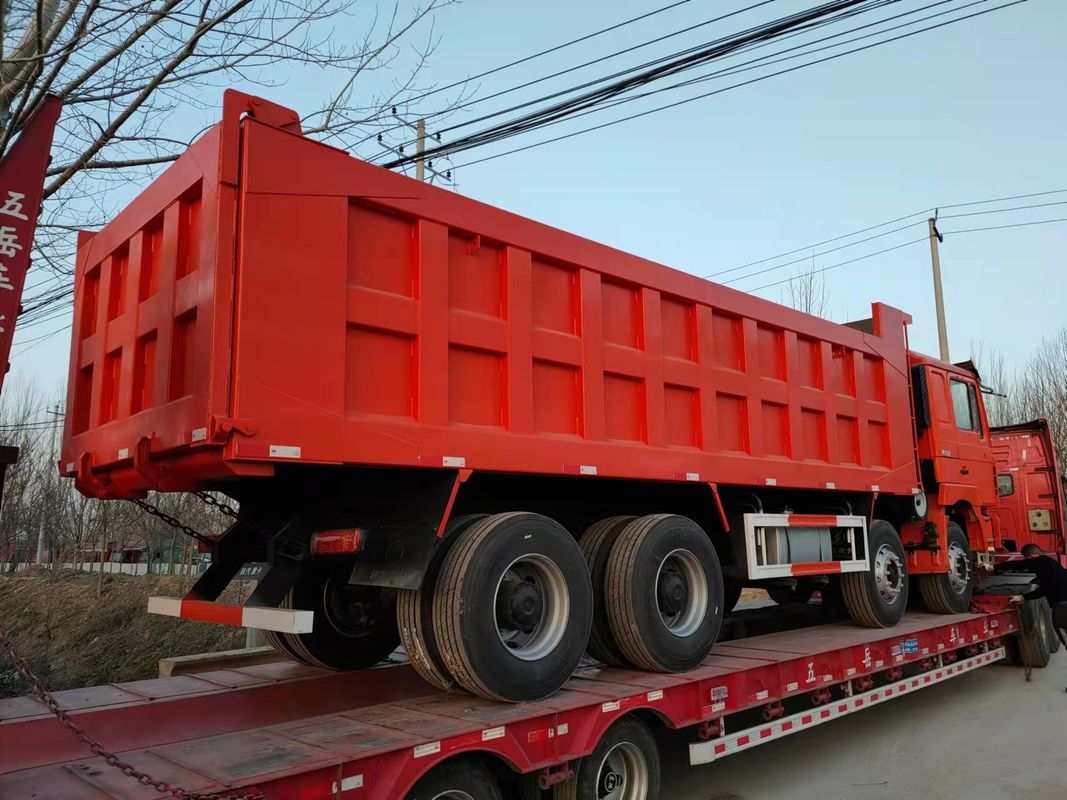 SHACMAN F3000 12ホイール 8X4 ユーロII 重荷 フロントリフティングダンプトラック 380HP エンジン