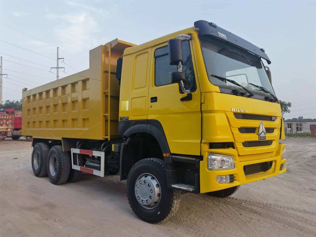改装されたシノトラック ホー 6x4 10ホイラー 371hp 中古 ティッパー ダンプ トラック クルーズコントロール 無