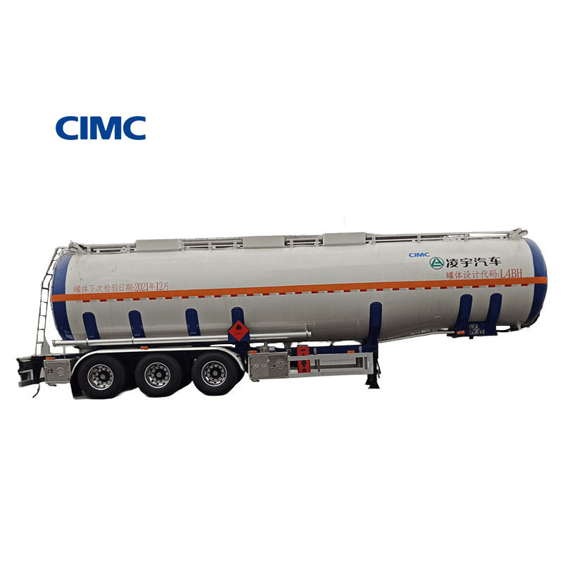 CIMC LINYU 48000 50000L 燃料タンクトレーラー 3軸 48m3 アルミ合金半トレーラー