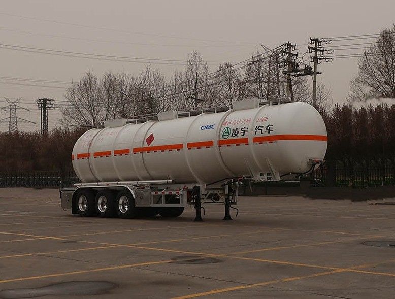 46000リットルのステンレス鋼 原油燃料タンカー トラック配送用セミトレーラー