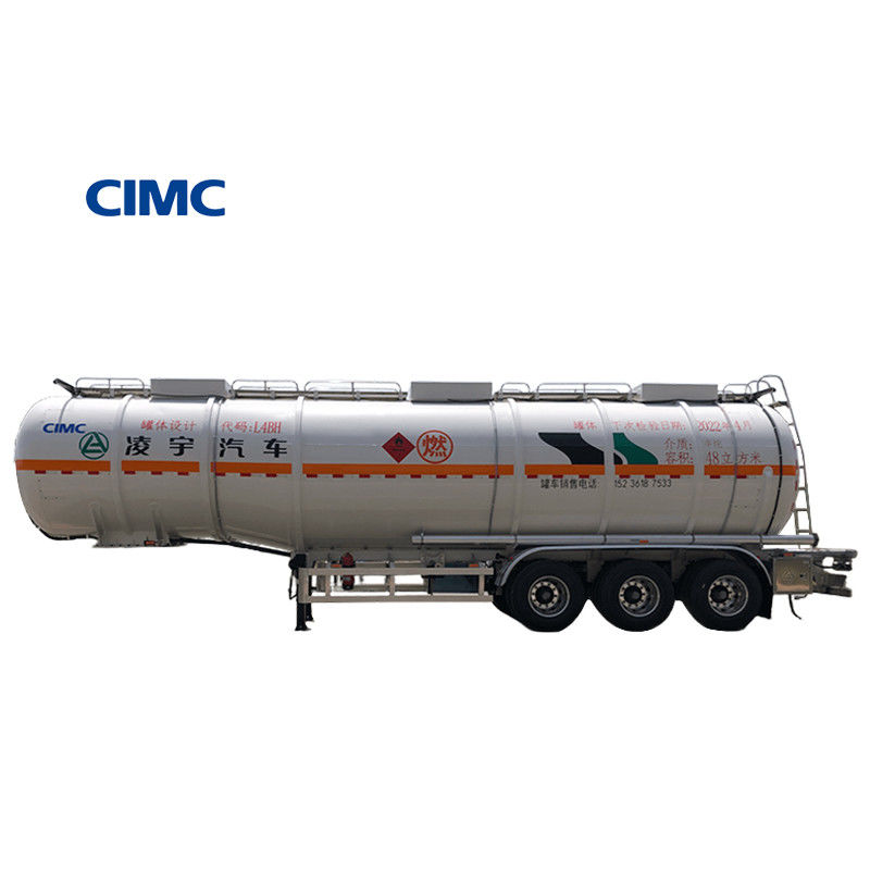 効率的に原油を輸送するための鉄鋼CIMC LINYU 48000リットルの燃料トレーラー