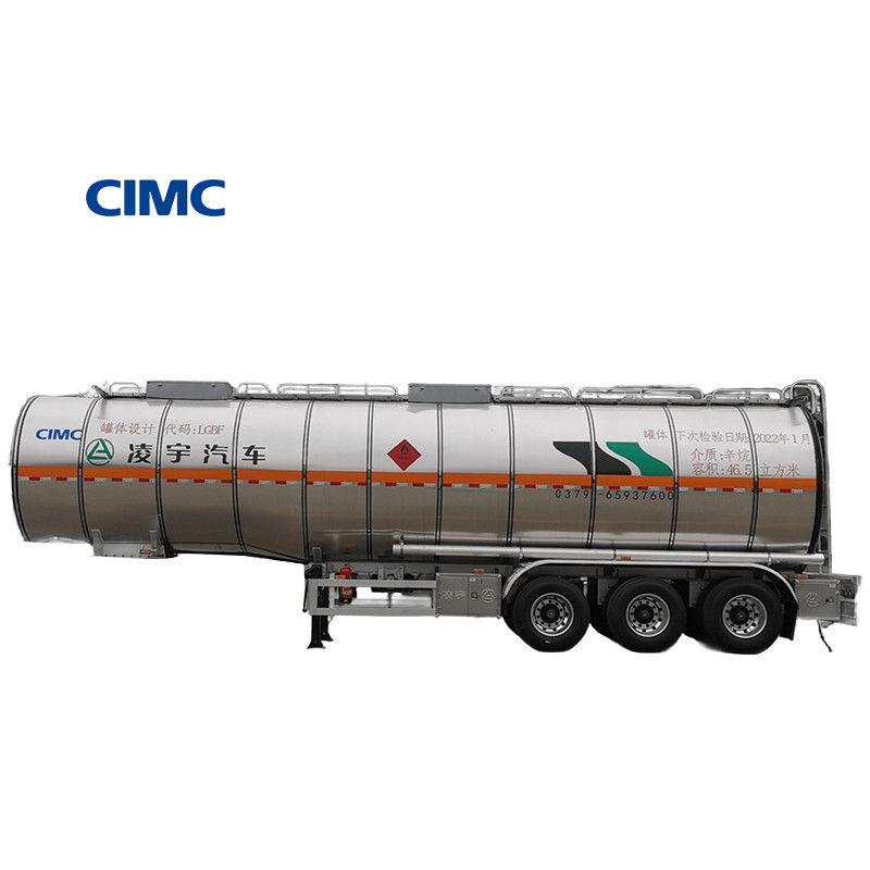 32100/31800 KG 名乗荷重 CIMC LINYU 8*4 アルミ合金液体燃料タンカートレーラー