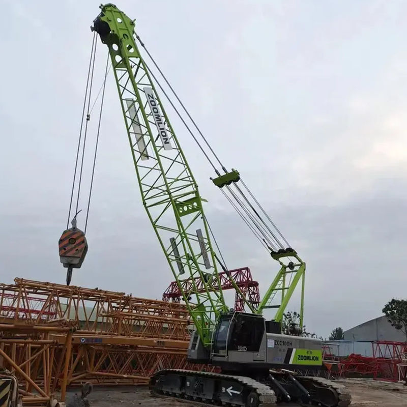 ZOOMLION 100 トンの水力大型クローラークレーン 357 T.m レーティングモメント