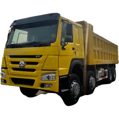 400-500Lの燃料タンク容量 HOWO 8x4 371hp 空気懸垂付きダンプティッパートラック